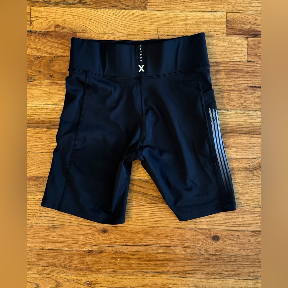 SAVAGE X FENTY BAND-IT HIGH-WAIST BIKE SHORT - SIZE L
